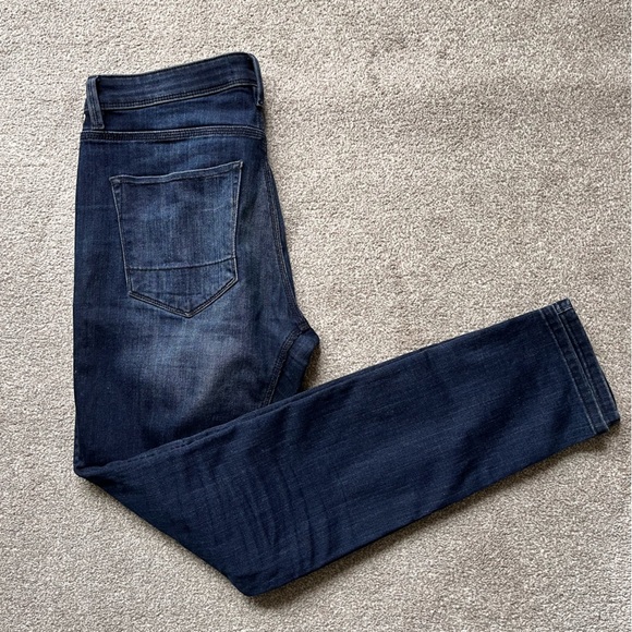 Mens DUER Slim Fit Denim Jeans 33x34 Dark Wash - Picture 10 of 11